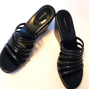 Style Co ThWedge Black Sandals Size 9.5M
